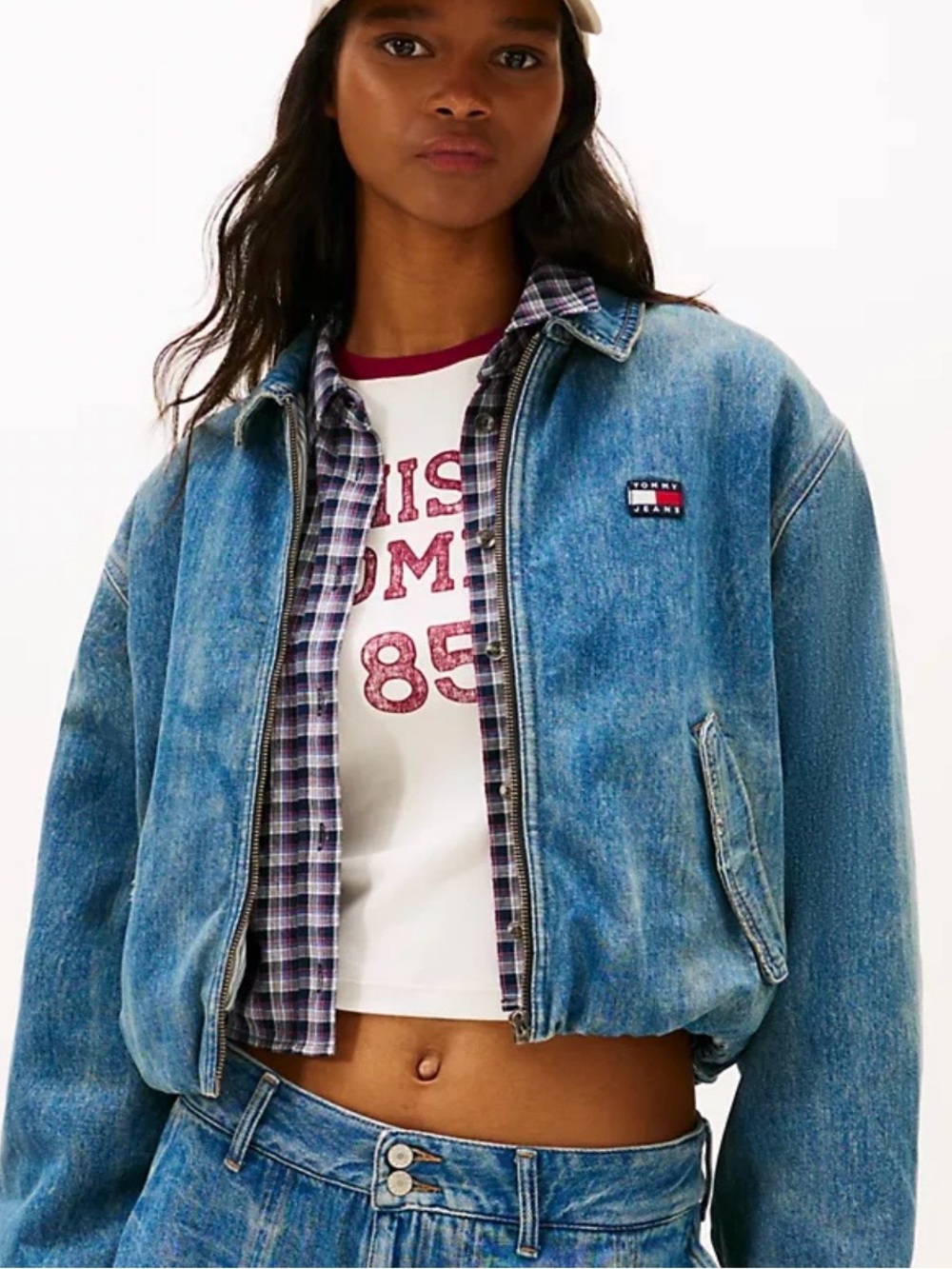 Tommy Jeans Padded Denim Zip Jacket